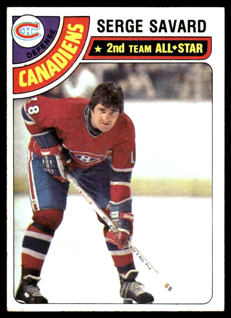 1978-79 Topps #190 Serge Savard Montreal Canadiens Hockey Card HOF