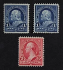 CKStamps: US Stamps Collection Scott#264 267 1c 2c Mint H OG