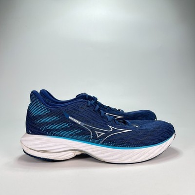 Mizuno Wave Rider 28 Blue Athletic Neutral Lace Up Running Shoes Men's Size 11