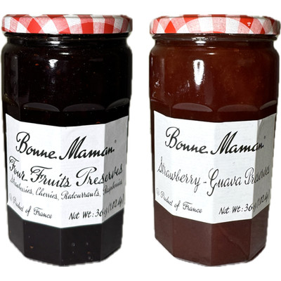 Bonne Maman Fruit Preserves Jam 36oz Glass Jar Non GMO Gluten Free Kosher France