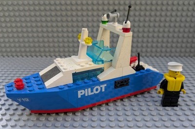 Lego Boot ''Pilot'' aus dem Set 6542, Launch & Load Seaport, Hafen, komplett