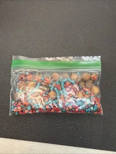 Jw1 Wood Beads Round Multi Colored Mixed Size G157