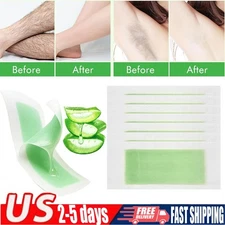 Hair Removal Paper Double Sided Cold Wax Strips Body Depilatory Patch Skin