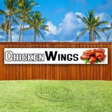 CHICKEN WINGS Advertising Food Restaurant Vinyl Banner Flag Sign USA XL02081