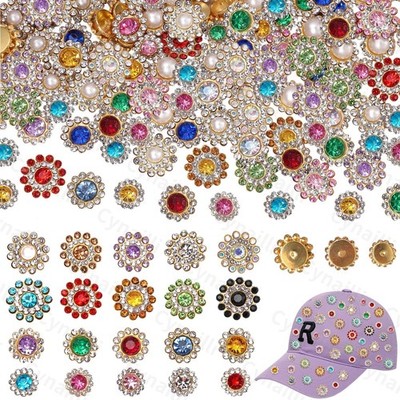 160 Pcs Jewels for Hats, Sew on Rhinestones for Bedazzling, 10/12/14 mm Crystal