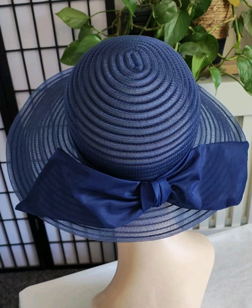 Cappello In Lana Feltro Nero Da Donna, Stile Vintage Anni '20, Tesa Larga, Lawliet
