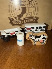 SODOR DAIRY THOMAS FRIENDS TRAIN WOODEN RAILWAY COW CAR SOUND MILK