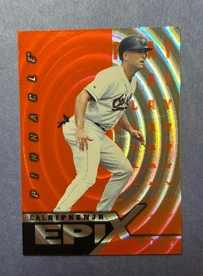 1998 Pinnacle Epix Play Orange #E14 Baltimore Orioles Cal Ripken Jr.