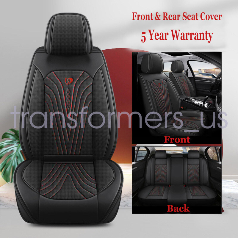 For Toyota Tundra 2008-2024 Car Seat Cover Full Set PU Leather 5-Seats Cushion