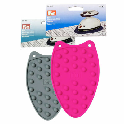 PRYM SILIKON MINI BÜGELEISENAUFLAGE - GRAU oder PINK 10,5cm x 16,5cm 