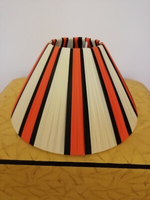 Funky 50er 60er 70er Atomic Rockabilly Kunststoffband Handarbeit Lampenschirm 