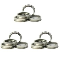 Stainless Steel Regular Mouth Replacement Rings for Mason Canning Jar 12 Pack