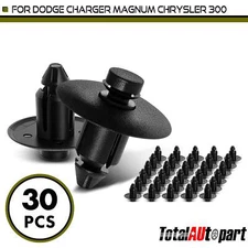 30Pcs Hole Door Trim Panel Clips Retainer Push-Type for Dodge Chrysler 9mm Nylon