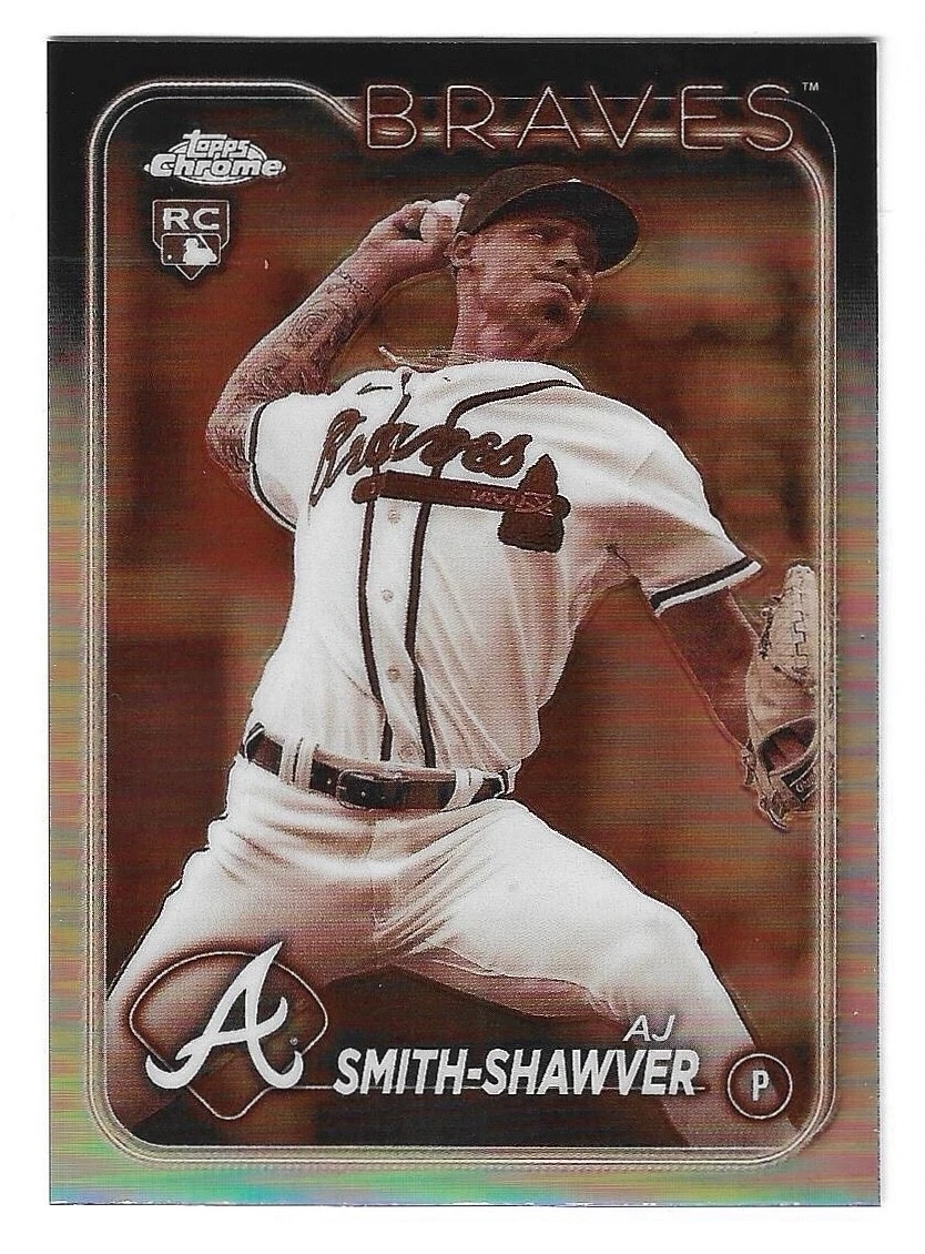 2024 Topps Chrome - AJ Smith-Shawver #19 Sepia Refractor (RC)