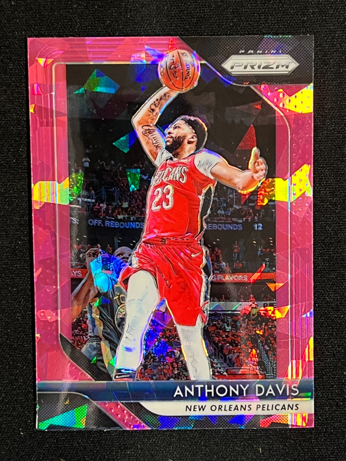 ANTHONY DAVIS #177 2018-19 PANINI PRIZM PELICANS PINK ICE