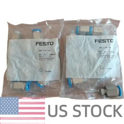10PCS New FOR FESTO 190643 QS-1/8-10 Air connector QS1810 In Box Brand new