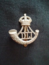 Durham Light Infantry Cap Badge DLI Dark Aged Slider 