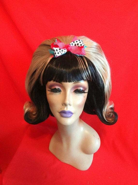 60s HAIRSPRAY Tracy Turnblad BEEHIVE Wig No Bow Included Drag Theatre ALL COLORS