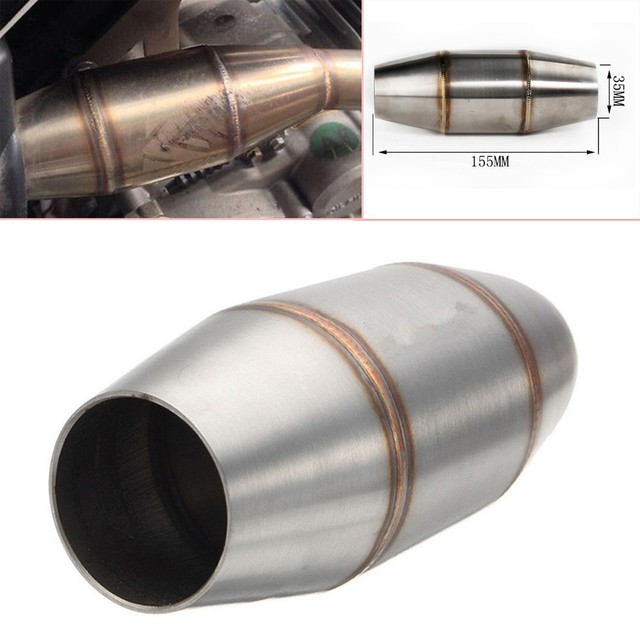 38mm S.S Motorcycle Scooter ATV Expansion Chamber Tuned Exhaust Pipe