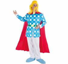 Troubadix Kostüm deluxe inkl. Perücke für Herren Gr. S-XL Asterix & Obelix