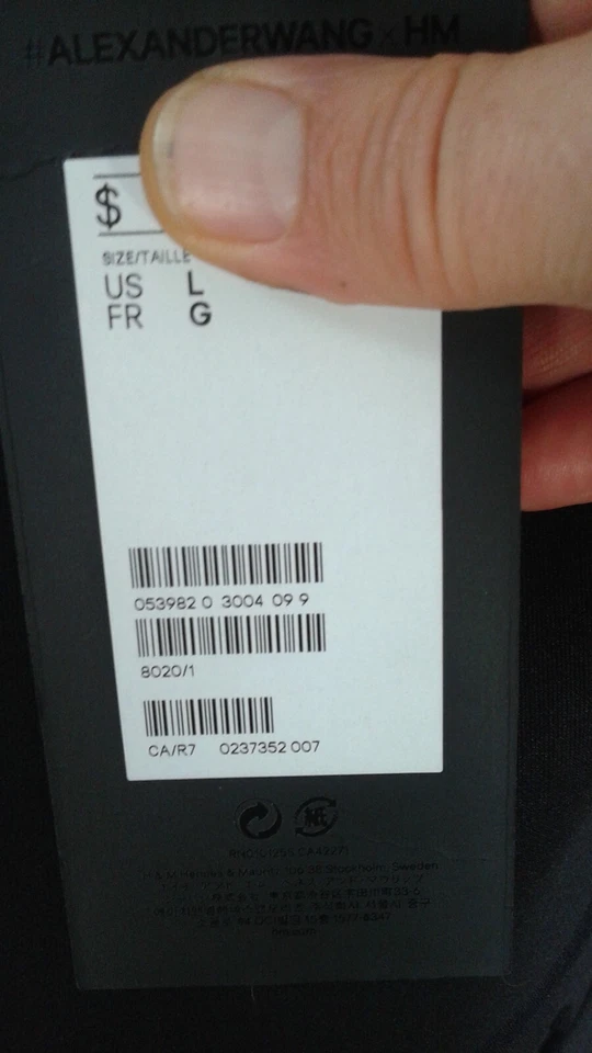 ALEXANDER WANG MEN PULLOVER SIZE L BLACK NEW - Image 2 of 4