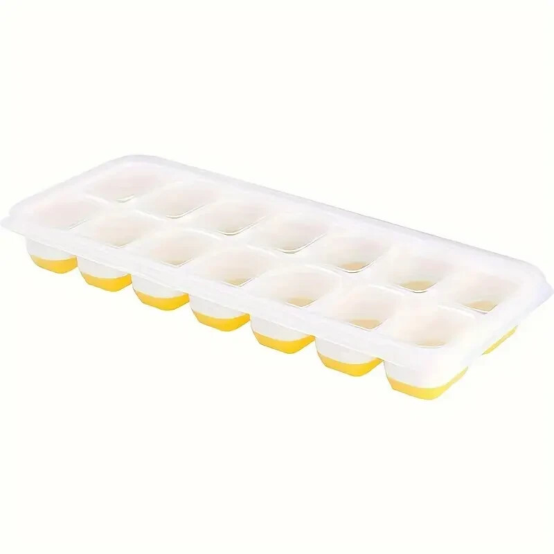 Silicone Ice Cube Tray With Lid - Ships from USA