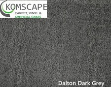 Dalton Dark Grey Domestic Carpet - Show Velour- Free Delivery- Samples-Sale