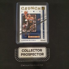 2021-22 Panini Donruss Donovan Mitchell Crunch Time Insert Gold Foil Press Proof
