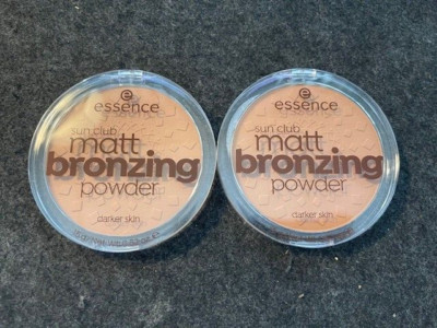Lot of 2 Essence Sun Club Matt Bronzing Powder 02 Sunny ~ darker skin ~ NEW