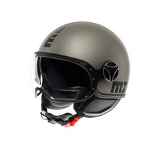 CASCO JET MOMO DESIGN FGTR EVO TITANIO DECAL NERO NEW 22.06