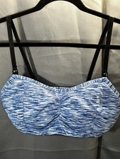 Motherhood Maternity Nursing Bra Blue Lightly Padded Medium see measurements 