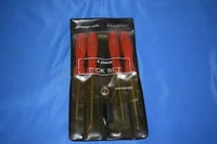 Vintage Snap-On ASA204AR 4 Piece Pick Set Red Handles Original Pouch D-1