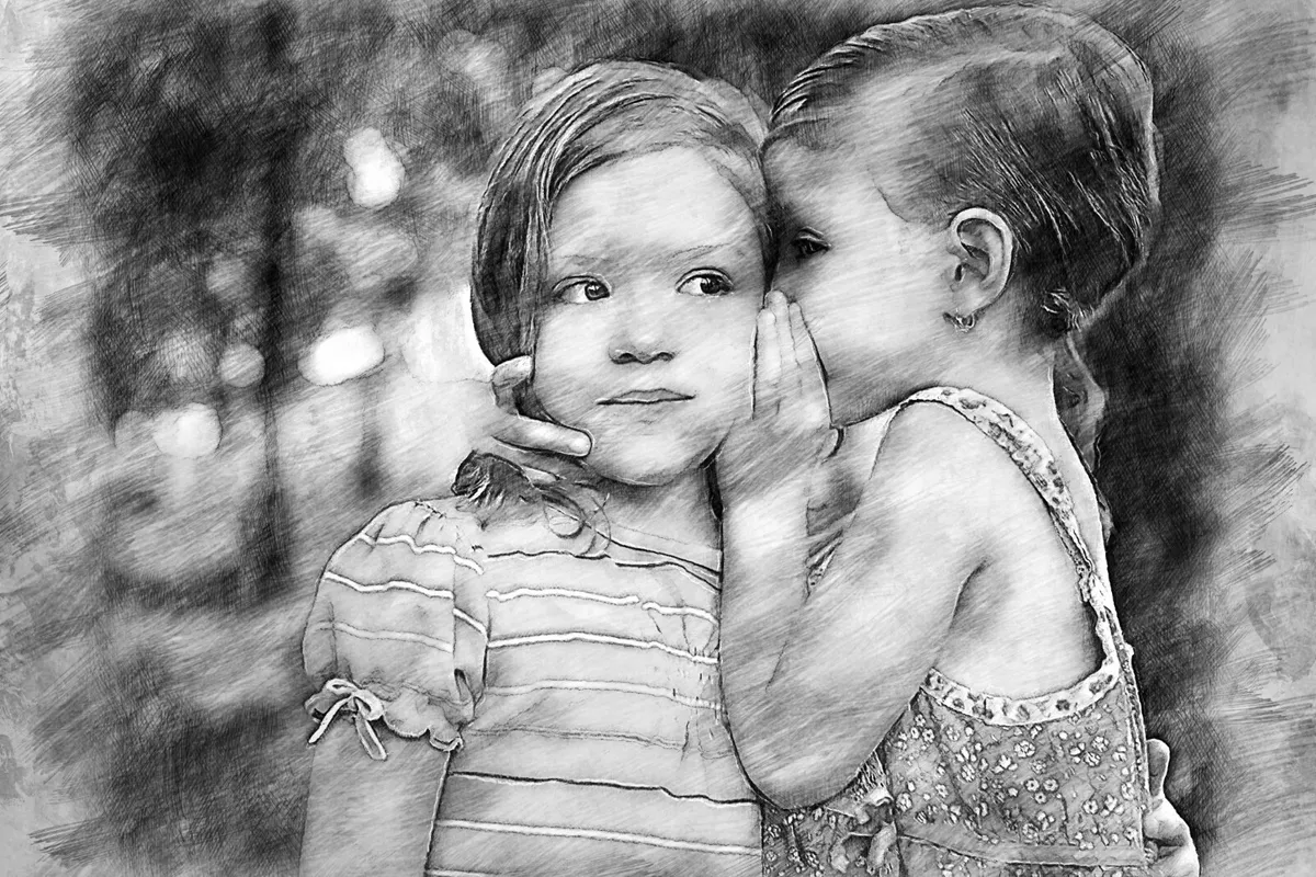 Personalized Drawing Art Boyfriend Gift Kiss Portrait Charcoal