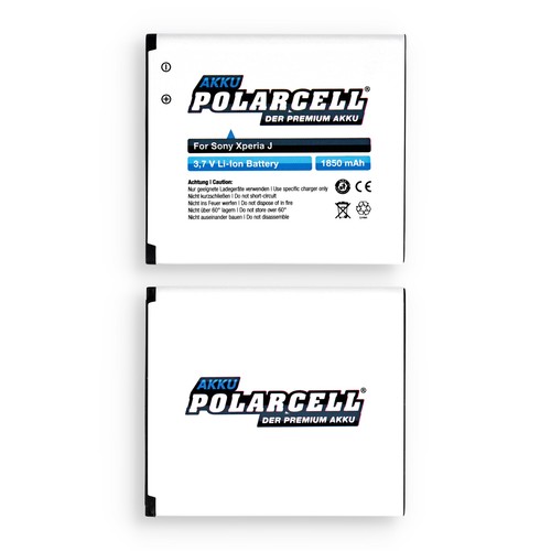 PolarCell Batería para Sony Xperia E1 D2005 Xperia J ST26i ST26a BA900 - 1850mAh - Imagen 3 de 5