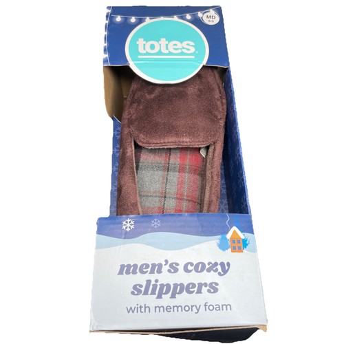 Tote Slippers Memory Foam Men’s Size 8/9 Brown - Picture 3 of 3