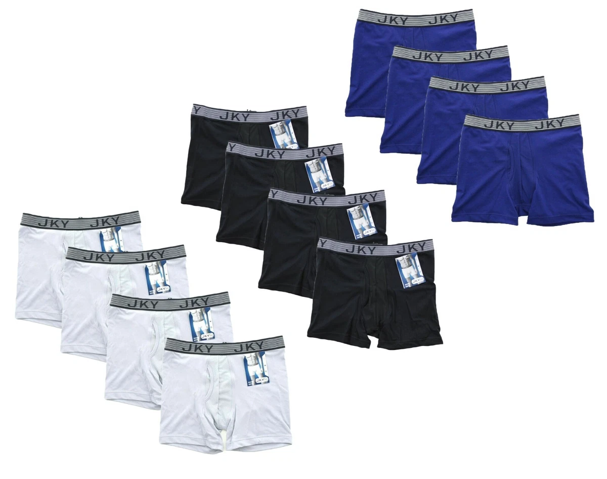 Calzoncillos boxer de jckey para hombre, microfibra de rendimiento  deportivo atlético JKY, PAQUETE DE 4