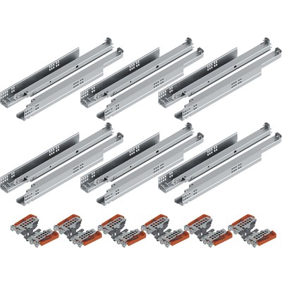 Blum Tandem plus Blumotion Vollauszug 560H, 380mm mit Kupplung für 6 Schubladen