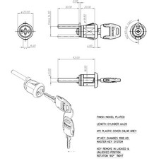 Meroni 26 Series Pedestal Filing Cabinet Office Furniture Drawer Locker Locks