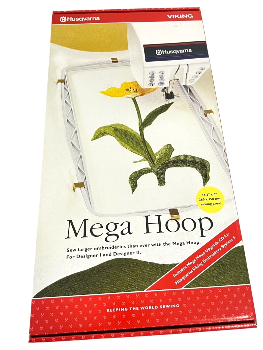 Sewing Viking Mega Embroidery Hoop Designer Craft I/II 14.2x 6