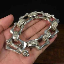 Handmade Silver Chain Bracelet Tibetan Silver National Fashion Jewelry Bracelet