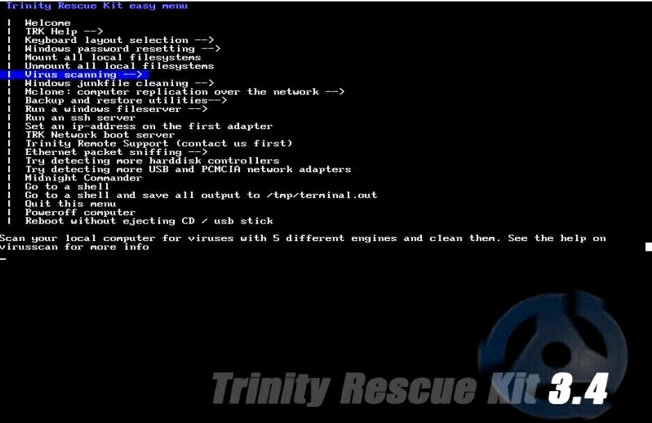 Recovery Password Reset TRINITY RESCUE DISC Virus Scan Backup Computer Engineers - Image 2 of 3
