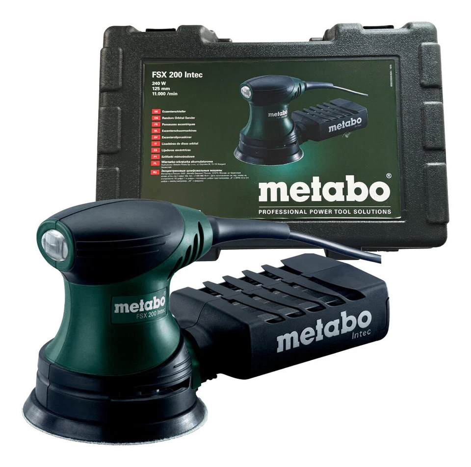 Metabo FSX 200 Intec Fäustlingsexzenterschleifer im Kunststoffkoffer - 609225500