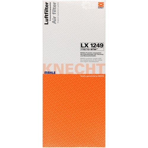 3x MAHLE / KNECHT LX 1249 Filtro De Aire - Imagen 3 de 4