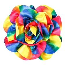 Big Flower Dainty Satin Fabric Rose Flower Brooches Large Rose Flowers Satin ...