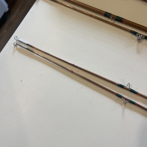Vintage Tokyo Japan Japanese Bamboo Fishing Rod 3 Piece W/ 2 Extra - Picture 15 of 19