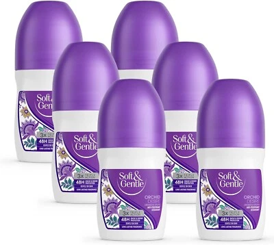 Soft & Gentle Orchid Desire Roll On Deodorant 50ml 6er Pack x 50ml
