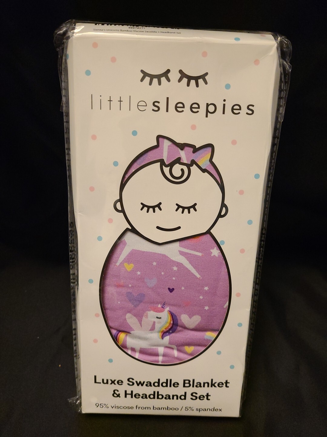Little Sleepies Purple Swaddle Set Little Sleepies Luxe Swaddle