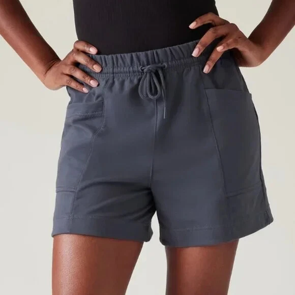athleta retroterry drawstring waist casual sporty athletic shorts