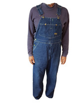 Vintage Osh Kosh Mens Denim Bib Overalls Union Made 36/30