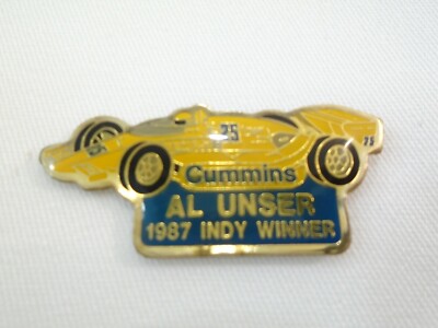 1987 Al Unser Indianapolis 500 Winner Collector Lapel Pin Cummins Penske Racing